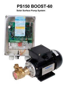 PS150 BOOST-60 - Solar Surface Pump System